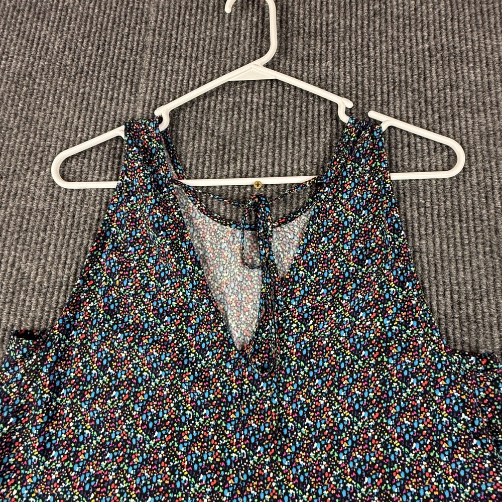 Gap Womens Sleeveless Swing Tank Dress XS Black Multicolor Print 718753-00 Mini - Picture 7 of 10